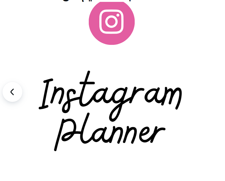 INSTAGRAM - Social Media Planner