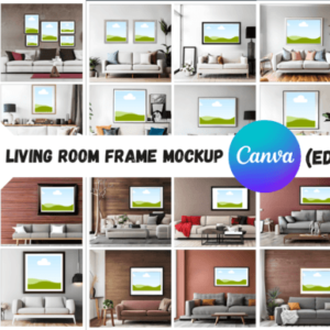 25 Modern Living Room Frame Mockup Canva