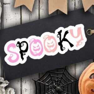 Pink Halloween Stickers Bundle