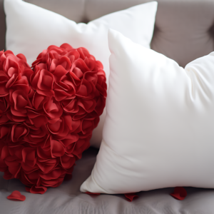 Couple of Valentine'S Pillow Mockup