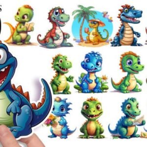 Printable Dinosaur Stickers for Kids