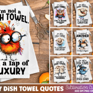 Funny Kitchen Towel Sublimation Bundle