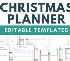 Christmas Planner Canva Templates