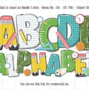 Back to School Set Font