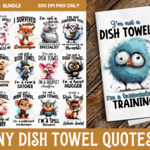 Funny Kitchen Towel Sublimation Bundle