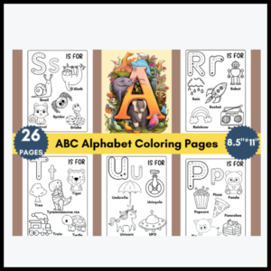 ABC Alphabet Coloring Pages for Kids